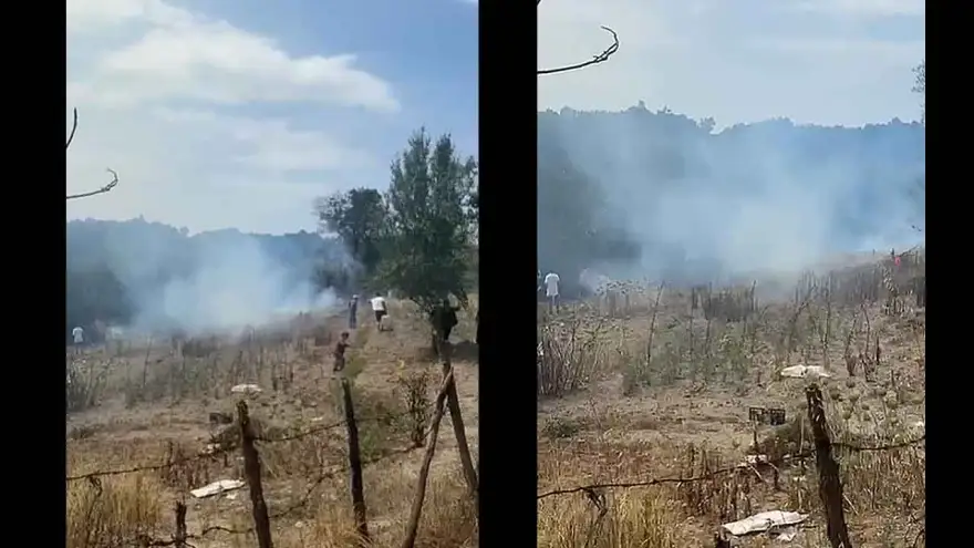 Ketenciler köyünde başlayan orman yangınına ekipler sevk edildi..
