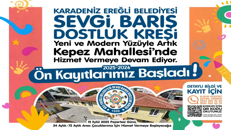 EREĞLİ’DE MİNİK KALPLER GÜVENDE, YARINLAR DAHA GÜÇLÜ
