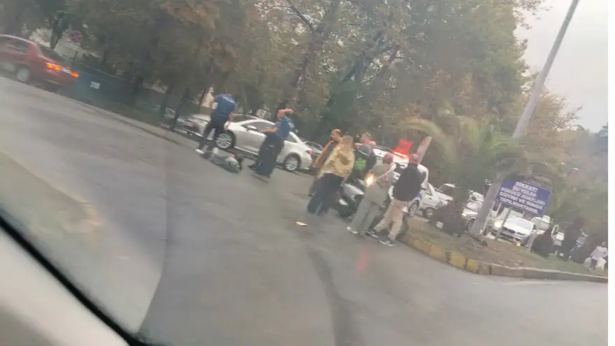 Otomobil ile motosiklet çarpıştı: 1 Yaralı