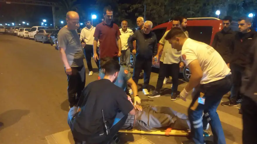 Trafik kazası 1 yaralı