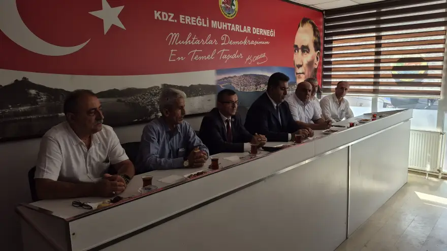 Kaymakam Yılmaz, Muhtarlar ile bir araya geldi..