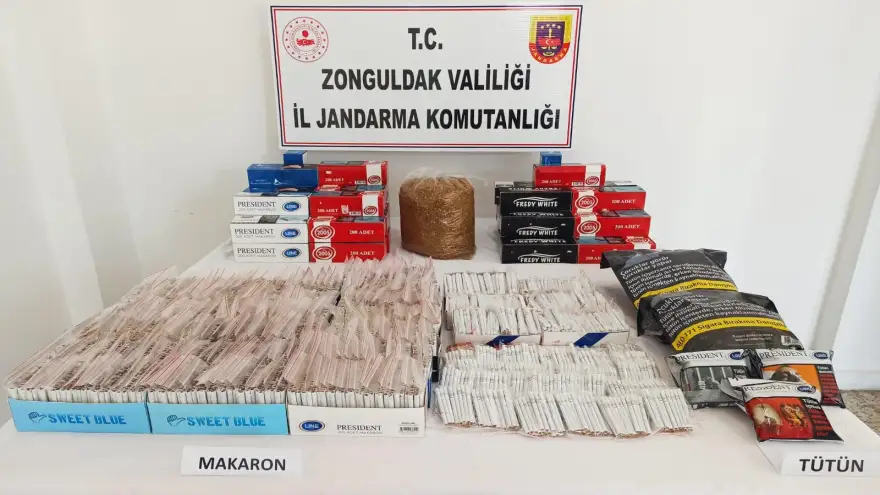 Ereğli'de 16 bin makaron operasyonla ele geçirildi