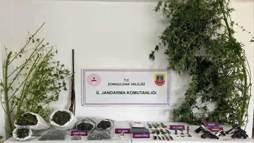 Narkotik Suçlarla Mücadele'de eş  zamanlı operasyon...