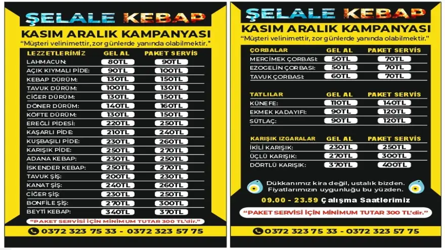 Sizleri düşündük fiyatları düşürdük..