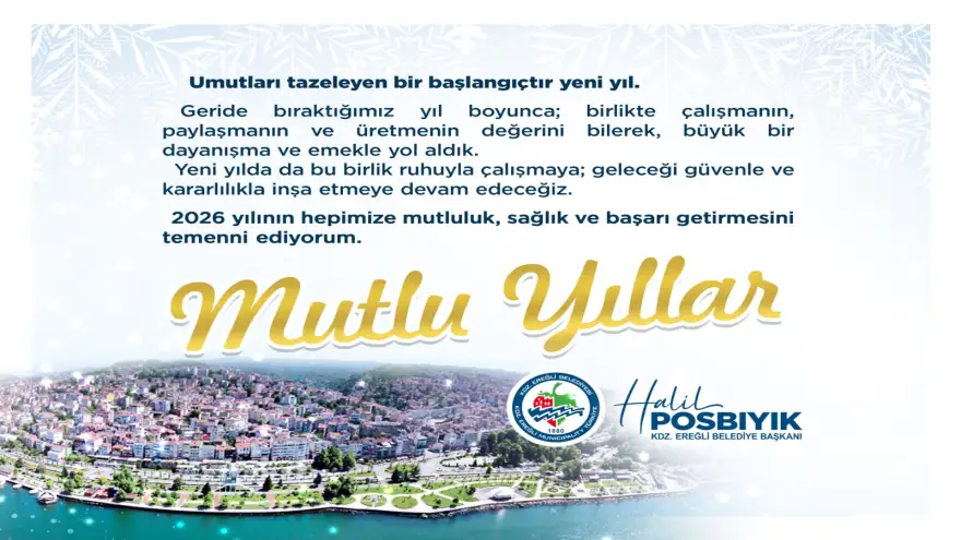 BAŞKAN POSBIYIK, YENİ YILI KUTLADI