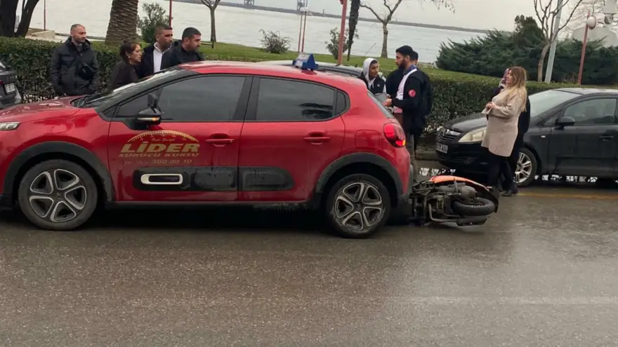 Trafik kazası bir yaralı..