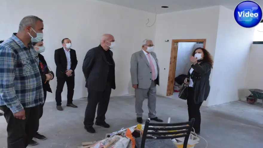 Posbıyık, oyuncak evi çalışmalarını yerinde denetledi