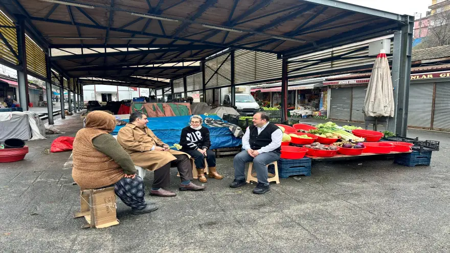 Kaymakam Yılmaz’dan Pazar Yeri Esnafına Ziyaret