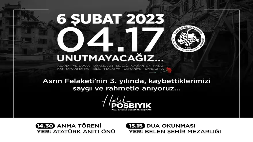 ASRIN FELAKETİ’NİN 3. YILINDA KAYBETTİKLERİMİZİ ANIYORUZ