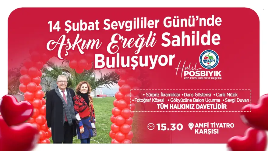 Başkan Posbıyık’tan Sahilde Sevgililer Günü Daveti
