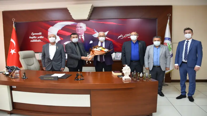 Şehit Aileleri Derneği, Başkan Posbıyık’ı ziyaret etti