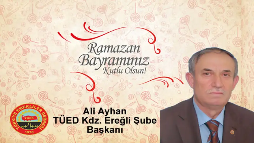 Ramazan Bayramınızı Kutlar. Bayramın sağlık ve huzur getirmesini diler