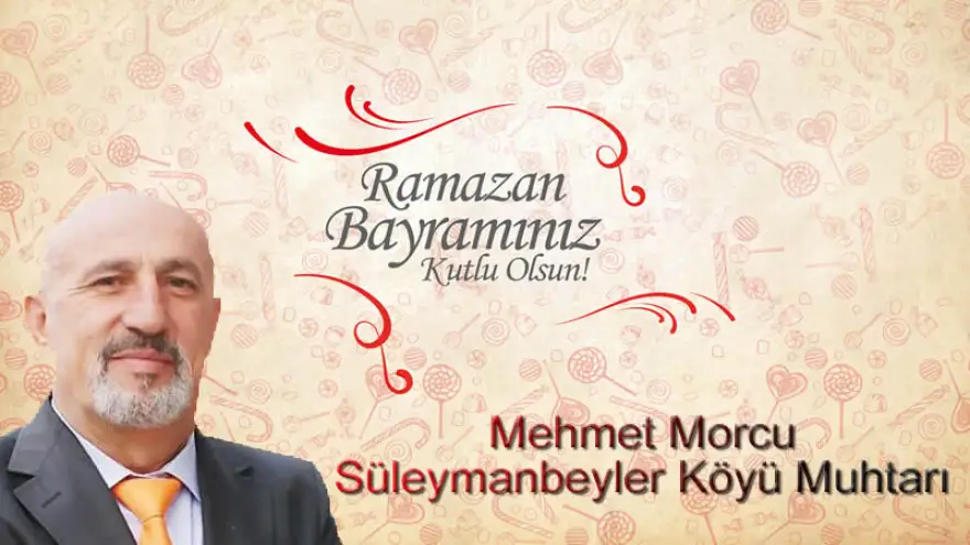 Ramazan Bayramınızı Kutlar. Bayramın sağlık ve huzur getirmesini diler
