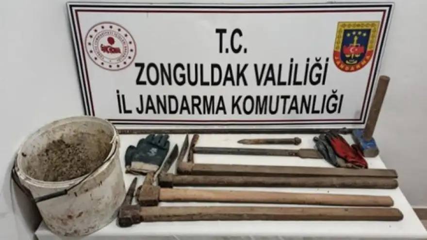 Jandarmadan Kaçak Kazı Baskını
