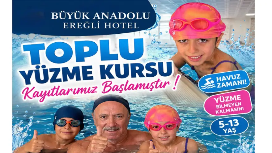 Toplu Yüzme Kursunda 2. Etap Kayıtları Başladı