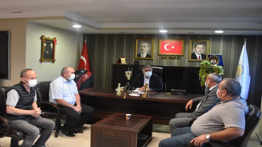 Kurum idarecileri ve kulüp yöneticileri, Bozkurt’u ziyaret etti
