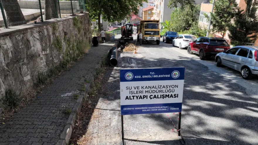 BAĞLIK MAHALLESİNDE YAĞMURLAMA HATTI YAPILIYOR