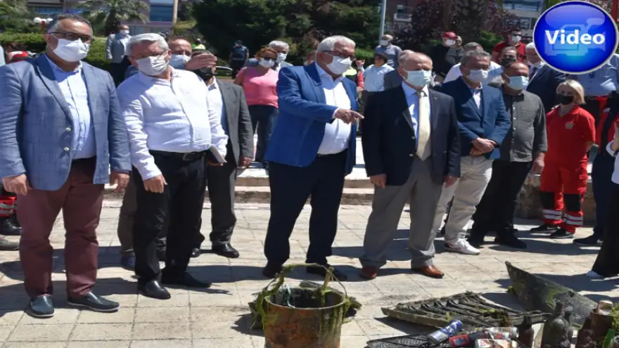 Kdz. Ereğli Belediyesi, denizden çöp çıkardı