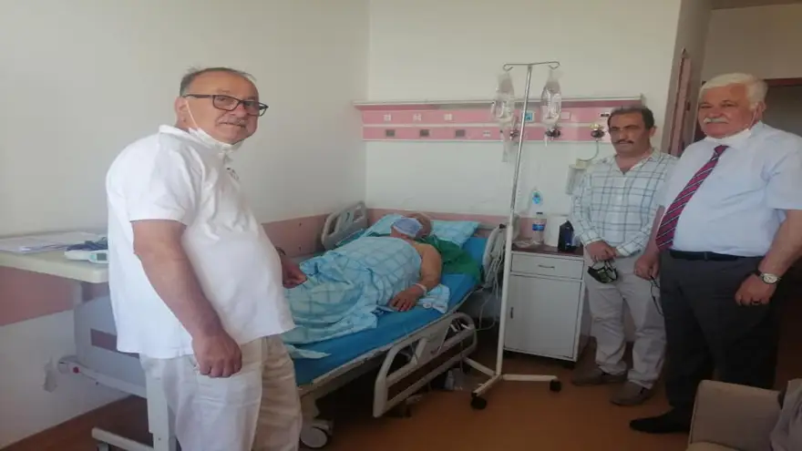 Günay'a geçmiş olsun ziyareti