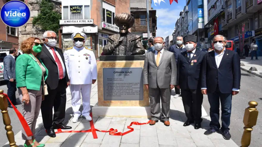 Kdz. Ereğli’nin Kurtuluşunun 101. Yılında Orhan Gazi Büstü Açıldı