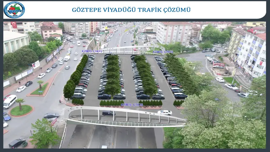 Göztepe köprüsü üzerine 180 araçlık otopark yapılacak
