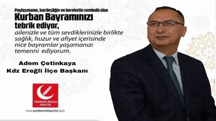 Kurban Bayramınızı Kutlar. Bayramın sağlık ve huzur getirmesini diler
