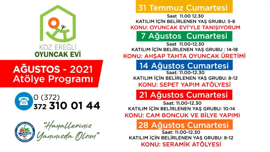 Oyuncak evi’nde atölye çalışmaları başlıyor