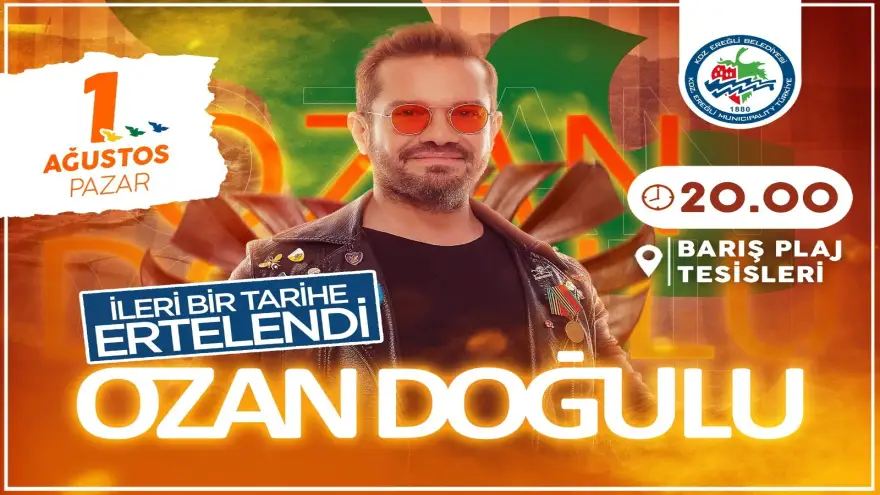 Ozan Doğulu etkinliği ertelendi