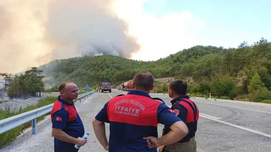 Kdz. Ereğli İtfaiye ekibi, manavgat’a yardım ediyor