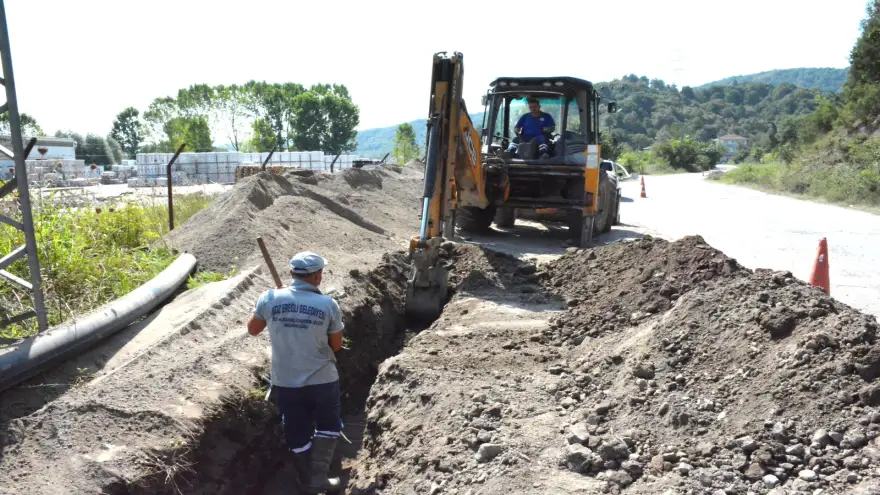 OSB’ye verilecek 6 km’lik su hattının yapımına başlandı