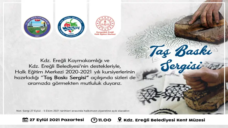 Taş baskı sergisine davetlisiniz