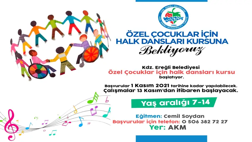 Özel çocuklar için halk dansları kursu açılıyor
