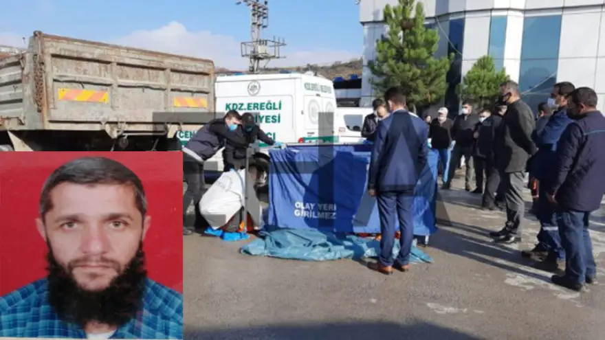 Kamyonun altında kaldı