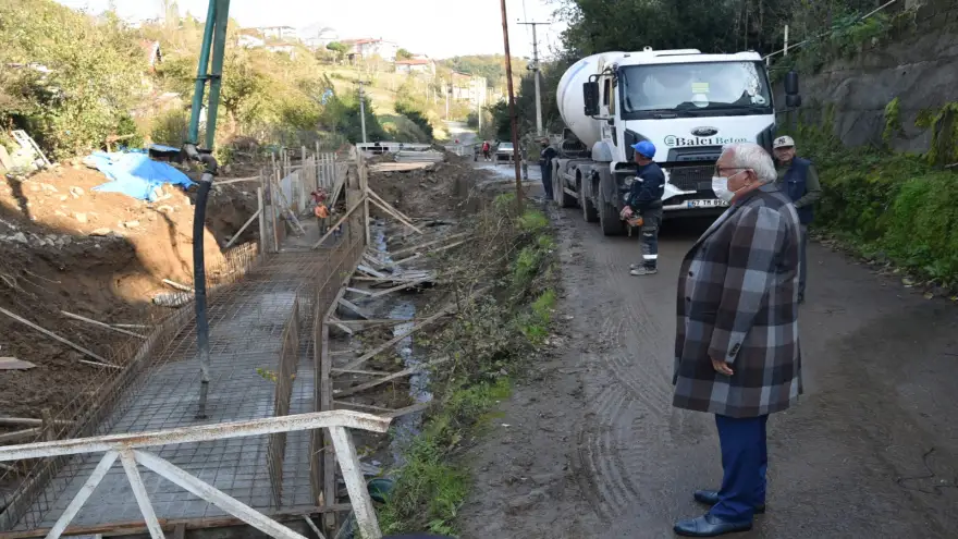 Başkan Posbıyık Sakindere’de denetimde