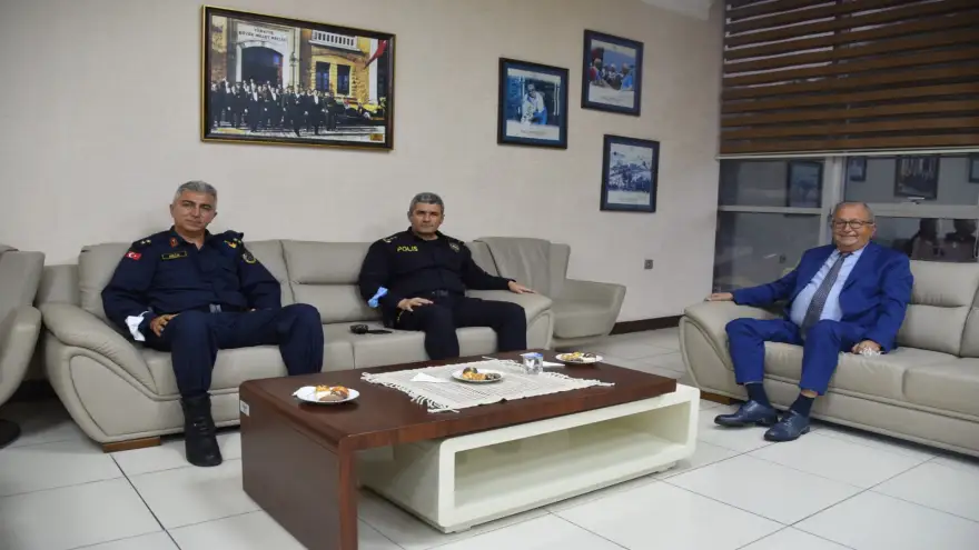 Kolluk gücü, Başkan Posbıyık’a iade-i ziyarette bulundu