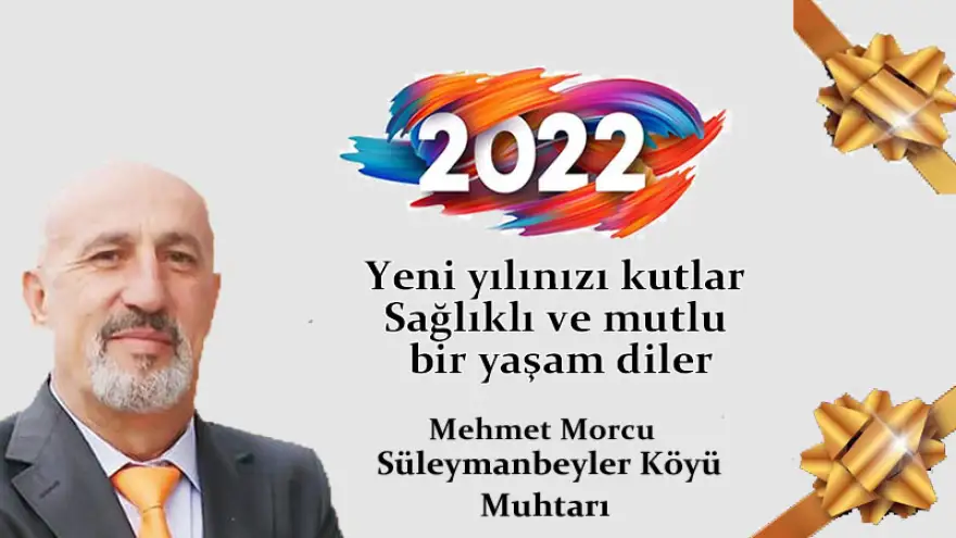 Yeni yılınızı kutlar, sağlıklı ve mutlu bir yaşam diler