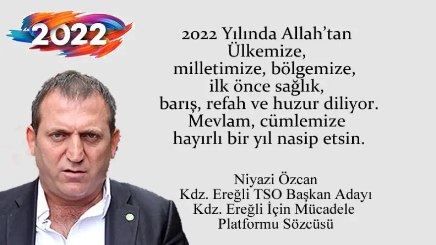 Yeni yılınızı kutlar, sağlıklı ve mutlu bir yaşam diler