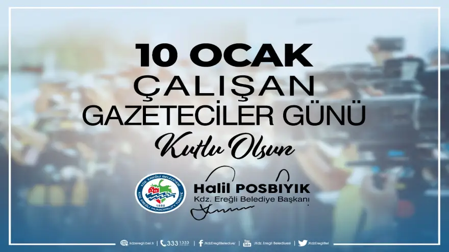 10 Ocak Çalışan Gazeteciler Günü kutlu olsun...