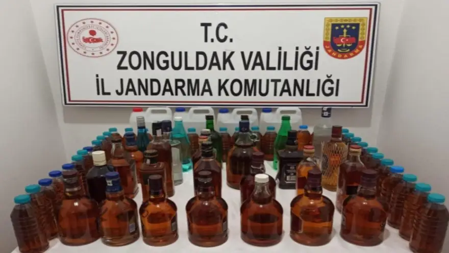70 Litre sahte içki ele geçirildi