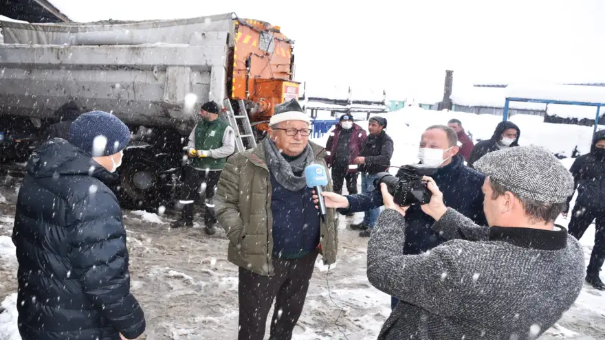 Başkan Posbıyık, Karla Mücadele Çalışmalarını Denetledi