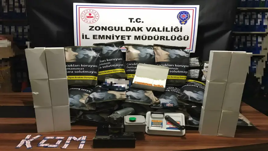 Ereğli’de 63 kg kaçak tütün ele geçirildi