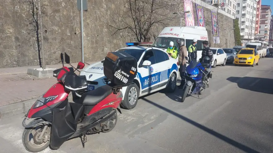 Motosiklet uygulamasında sürücülere ceza yağdı