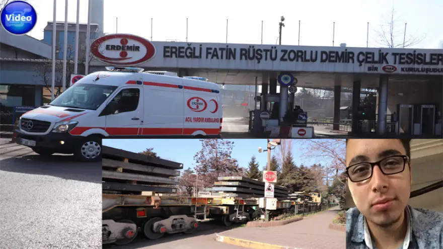 Erdemir'de iş kazası: Trenin çarpması sonucu yaşamını yitirdi