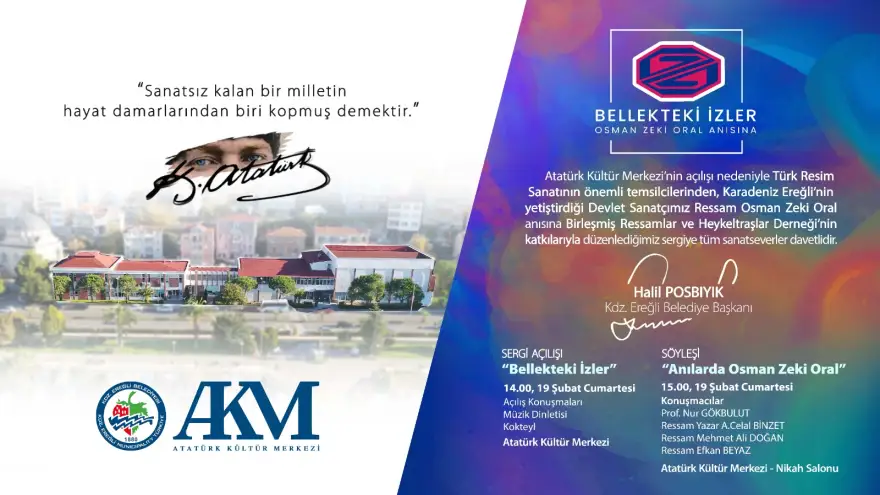 Ereğli'de AKM, 101 Sanatçının 104 Eserinden Oluşan Sergiyle Açılıyor