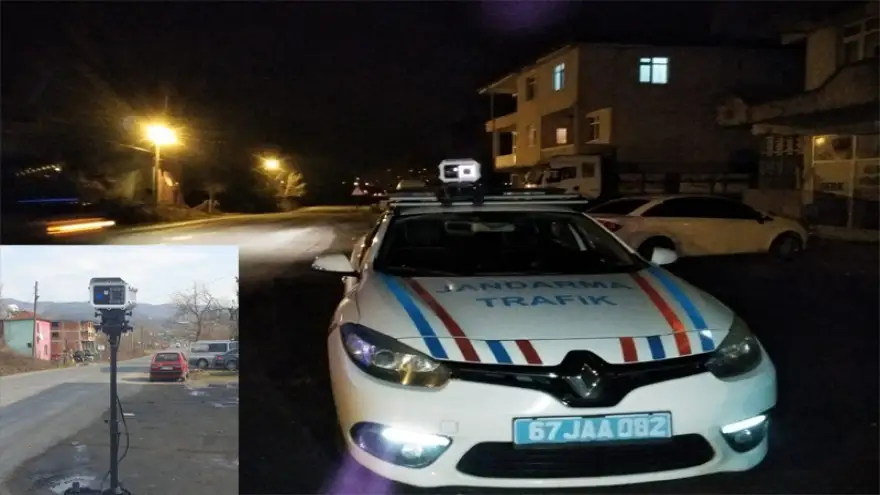 Jandarma, yerli ve milli radarla hız tespiti denetimi yapıyor