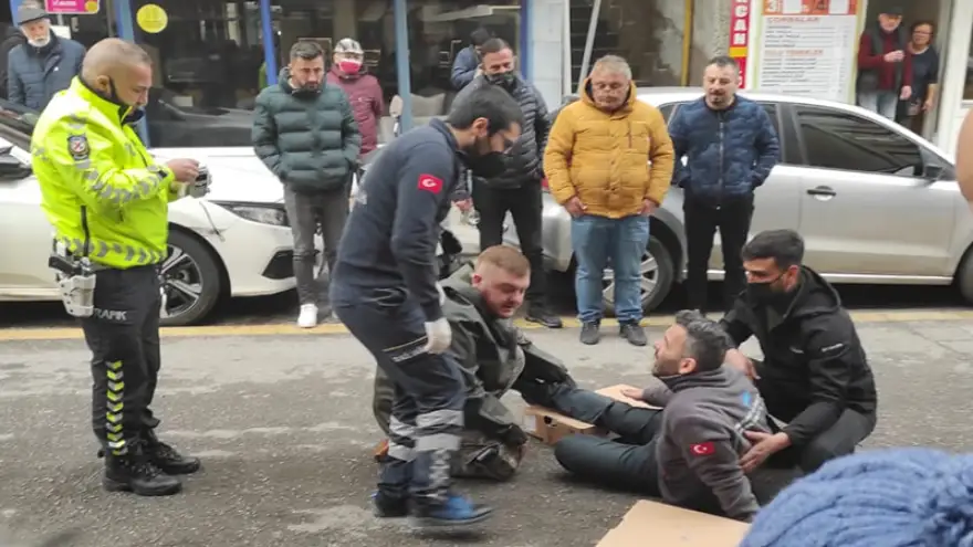 Otomobil ile motosiklet çarpıştı: 1 Yaralı