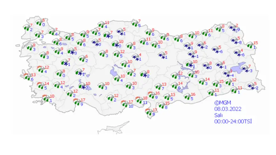 Soğuk ve yağışlı hava etkili olacak