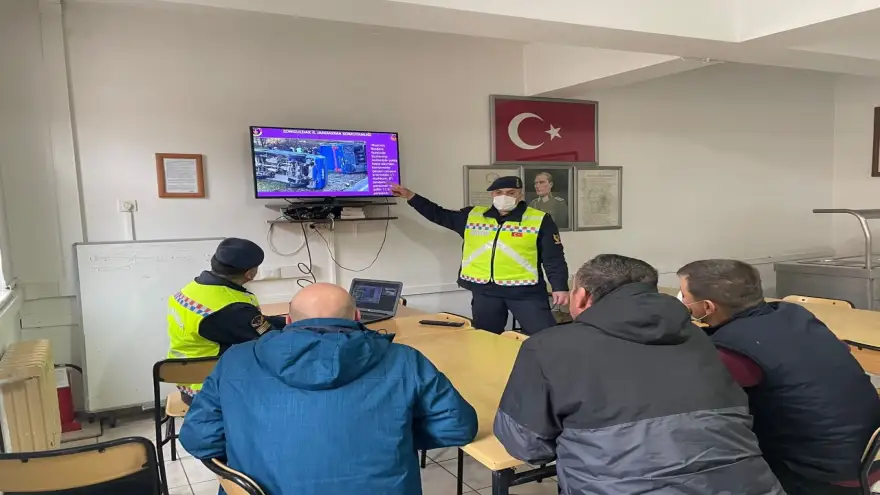Jandarma'dan cezaevi şöförlerine eğitim...
