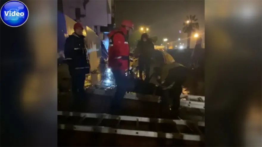 İnşaat çukuruna düştü...