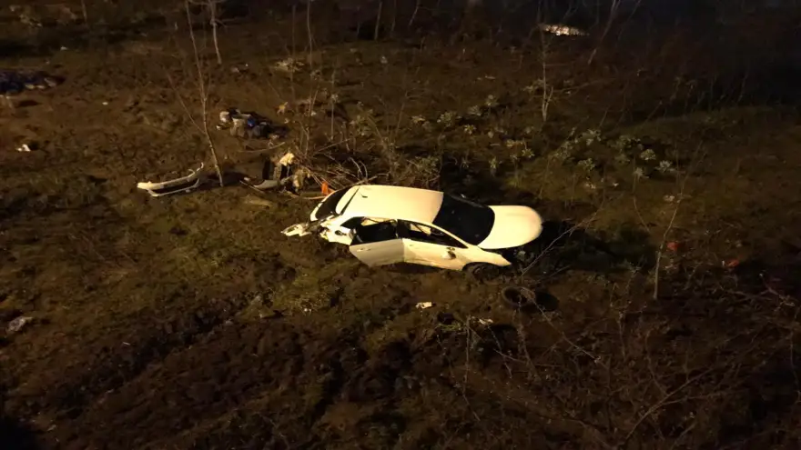 Feci kaza, dereye uçtu..